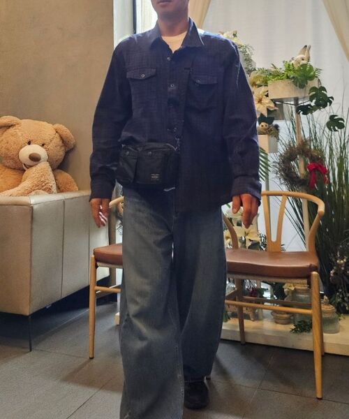 ALYSS（アリス）の「ウェスタンリニアチェッククロップシャツ[ネイビー]（シャツ/ブラウス・メンズ・その他・LARGE/MEDIUM/X-LARGE）」の5枚目の写真