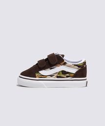 VANS（バンズ）の「トドラー オールドスクール V / Old Skool V PAINTED CAMO BROWN VN0009RCBF01（スニーカー）」