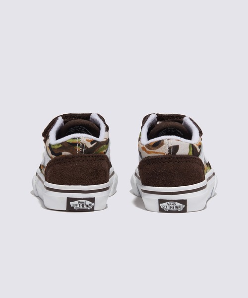 VANS(バンズ)の「トドラー オールドスクール V / Old Skool V PAINTED CAMO BROWN VN0009RCBF01(スニーカー・キッズ・ブラウン・7/10/9/8)」の5枚目の写真