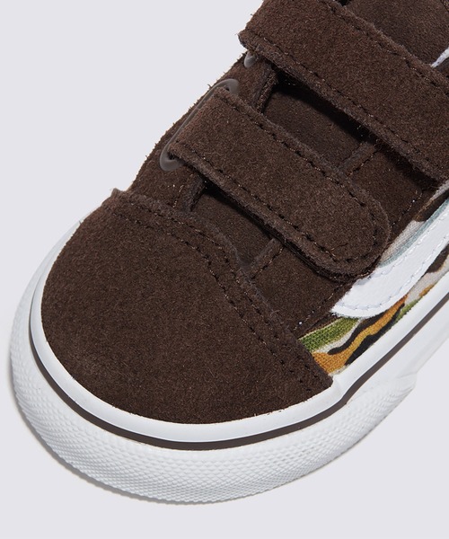VANS(バンズ)の「トドラー オールドスクール V / Old Skool V PAINTED CAMO BROWN VN0009RCBF01(スニーカー・キッズ・ブラウン・7/10/9/8)」の7枚目の写真