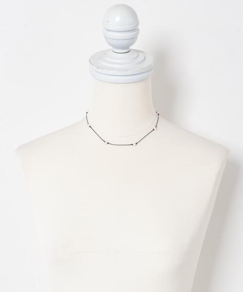 URBAN RESEARCH(アーバンリサーチ)の「decor『デコール』 ROW CODE NECKLACE(ネックレス・レディース・ブラック系その他/ホワイト系その他・-)」の6枚目の写真