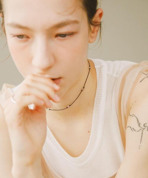URBAN RESEARCH(アーバンリサーチ)の「decor『デコール』 ROW CODE NECKLACE(ネックレス・レディース・ブラック系その他/ホワイト系その他・-)」の11枚目の写真