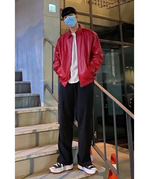 LEFTSEOUL（レフトソウル）の「クラシックラムスキンジャケット[レッド]（ライダースジャケット・レディース・その他・S/XL/L/M）」の16枚目の写真