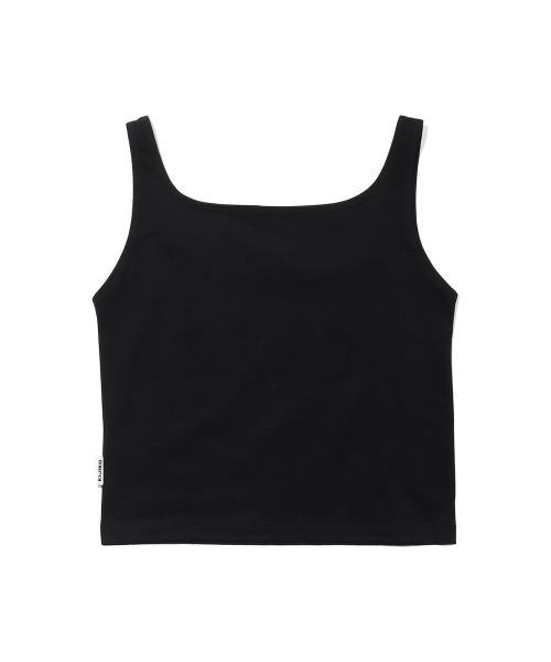 KIJIKO（キジコ）の「ke504. Square Neck Cropped Sleeveless Black（Tシャツ/カットソー・レディース・ブラック・FREE）」の4枚目の写真