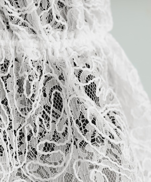 STYLE DELI(スタイルデリ)の「立体レース調節ギャザーベスト(ベスト・レディース・ホワイト・FREE)」の14枚目の写真