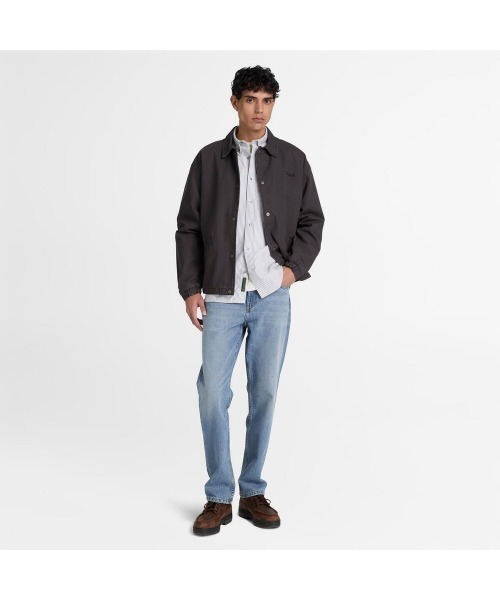 Timberland(ティンバーランド)の「長袖 ストライプ オックスフォード シャツ メンズ(シャツ/ブラウス・メンズ・ブラック・XX-LARGE/X-LARGE/MEDIUM/LARGE)」の2枚目の写真