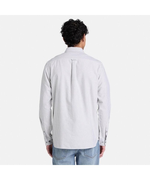 Timberland(ティンバーランド)の「長袖 ストライプ オックスフォード シャツ メンズ(シャツ/ブラウス・メンズ・ブラック・XX-LARGE/X-LARGE/MEDIUM/LARGE)」の4枚目の写真