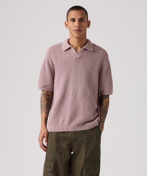 Levi's(リーバイス)の「Levi's/リーバイス ディロン オープンカラーポロシャツ(ポロシャツ・メンズ・パープル・XL/S/M/L)」の2枚目の写真