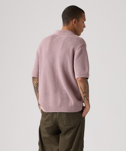 Levi's(リーバイス)の「Levi's/リーバイス ディロン オープンカラーポロシャツ(ポロシャツ・メンズ・パープル・XL/S/M/L)」の3枚目の写真