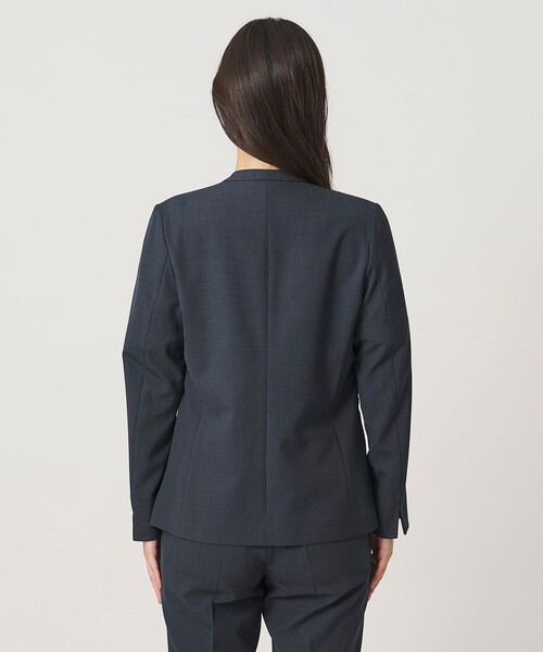 A DAY IN THE LIFE UNITED ARROWS（アデイインザライフユナイテッドアローズ）の「ドビー Vネックジャケット ‐セットアップ対応・マシンウォッシャブル‐＜A DAY IN THE LIFE＞（Tシャツ/カットソー・レディース・モカ/ダークグレー/ネイビー・36/40/38）」の8枚目の写真