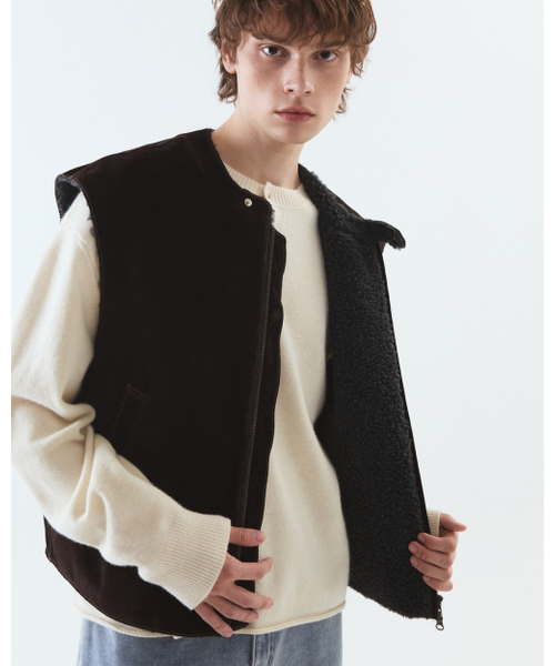 THEENDQUESTION（ジエンドクエスチョン）の「Pigskin vest / BROWN（ベスト・レディース・その他・FREE）」の5枚目の写真