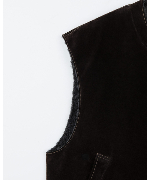 THEENDQUESTION（ジエンドクエスチョン）の「Pigskin vest / BROWN（ベスト・レディース・その他・FREE）」の9枚目の写真