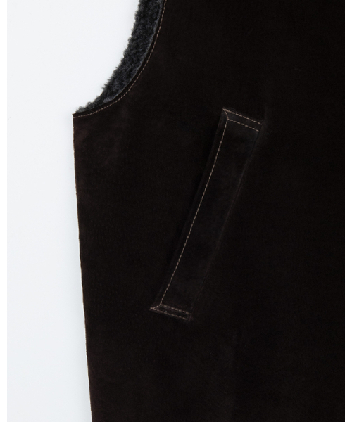 THEENDQUESTION（ジエンドクエスチョン）の「Pigskin vest / BROWN（ベスト・レディース・その他・FREE）」の10枚目の写真