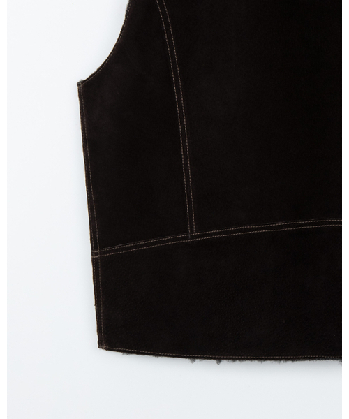THEENDQUESTION（ジエンドクエスチョン）の「Pigskin vest / BROWN（ベスト・レディース・その他・FREE）」の11枚目の写真