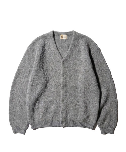 TOWNCRAFT(タウンクラフト)の「TOWNCRAFT / タウンクラフト MOHAIR SHAGGY CARDIGAN モヘア シャギーカーディガン(カーディガン/ボレロ・メンズ・グレー/ブラウン/イエロー/オリーブ/レッド/ブラック/グリーン・SMALL/MEDIUM/LARGE)」の2枚目の写真
