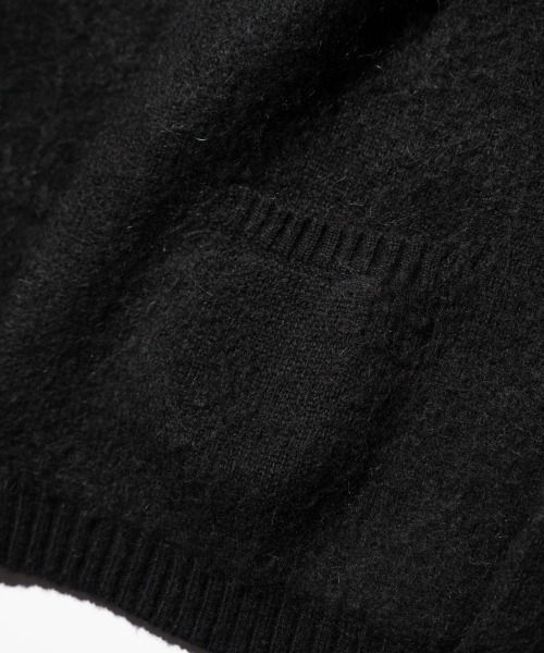TOWNCRAFT(タウンクラフト)の「TOWNCRAFT / タウンクラフト MOHAIR SHAGGY CARDIGAN モヘア シャギーカーディガン(カーディガン/ボレロ・メンズ・グレー/ブラウン/イエロー/オリーブ/レッド/ブラック/グリーン・SMALL/MEDIUM/LARGE)」の10枚目の写真