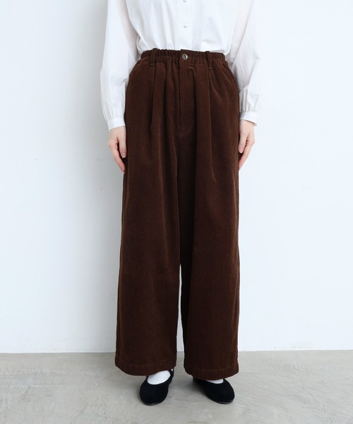 l'atelier du savon(アトリエドサボン)の「9Wコーデュロイ 後ろゴムパンツ(その他パンツ・レディース・アイボリー/ピンク/ダークブラウン・FREE)」の15枚目の写真
