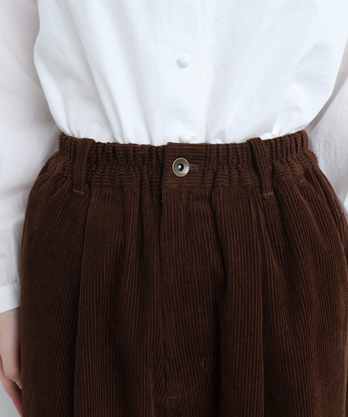 l'atelier du savon(アトリエドサボン)の「9Wコーデュロイ 後ろゴムパンツ(その他パンツ・レディース・アイボリー/ピンク/ダークブラウン・FREE)」の20枚目の写真