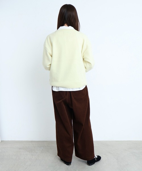 l'atelier du savon(アトリエドサボン)の「9Wコーデュロイ 後ろゴムパンツ(その他パンツ・レディース・アイボリー/ピンク/ダークブラウン・FREE)」の12枚目の写真