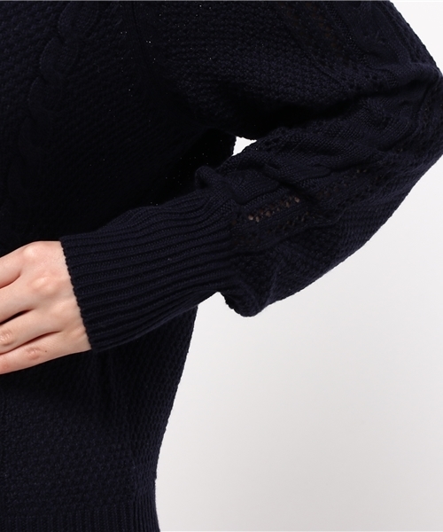 one after another NICE CLAUP（ワンアフターアナザーナイスクラップ）の「オフショルニット（ニット/セーター・レディース・アイボリー/グレイッシュベージュ/イエロー/ネイビー・FREE）」の9枚目の写真