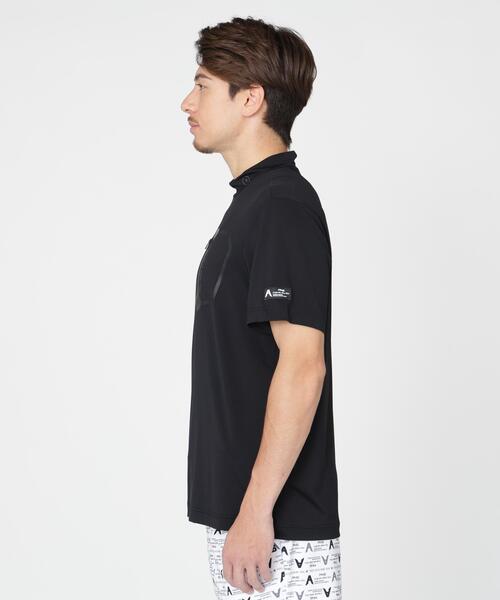 PING(ピン)の「【PING APPAREL】ナイロンサッカー半袖ハイネックシャツ <GOLD> (MENS)(Tシャツ/カットソー・メンズ・ブラック/ホワイト/グレー・L/M/LL/S/LL1)」の5枚目の写真