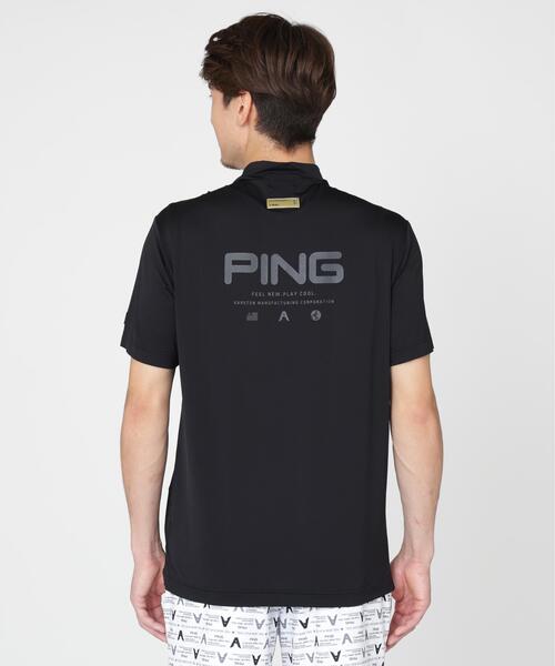 PING(ピン)の「【PING APPAREL】ナイロンサッカー半袖ハイネックシャツ <GOLD> (MENS)(Tシャツ/カットソー・メンズ・ブラック/ホワイト/グレー・L/M/LL/S/LL1)」の6枚目の写真