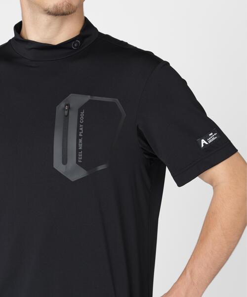 PING(ピン)の「【PING APPAREL】ナイロンサッカー半袖ハイネックシャツ <GOLD> (MENS)(Tシャツ/カットソー・メンズ・ブラック/ホワイト/グレー・L/M/LL/S/LL1)」の9枚目の写真