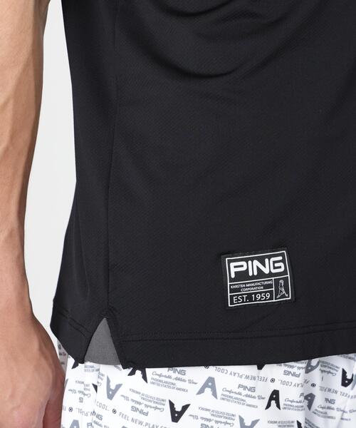 PING(ピン)の「【PING APPAREL】ナイロンサッカー半袖ハイネックシャツ <GOLD> (MENS)(Tシャツ/カットソー・メンズ・ブラック/ホワイト/グレー・L/M/LL/S/LL1)」の10枚目の写真