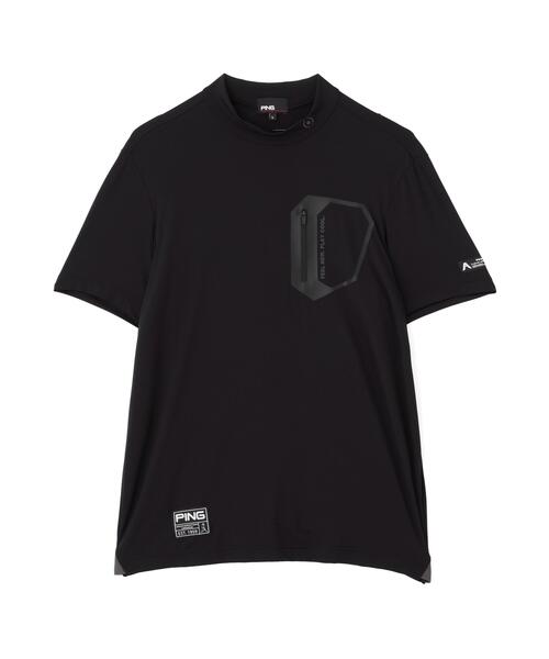 PING(ピン)の「【PING APPAREL】ナイロンサッカー半袖ハイネックシャツ <GOLD> (MENS)(Tシャツ/カットソー・メンズ・ブラック/ホワイト/グレー・L/M/LL/S/LL1)」の11枚目の写真