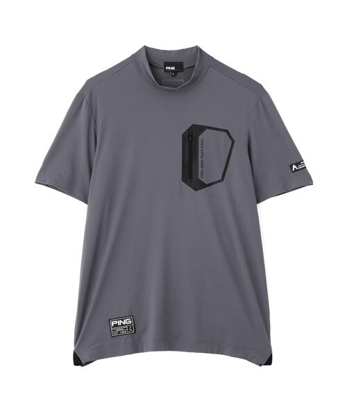 PING(ピン)の「【PING APPAREL】ナイロンサッカー半袖ハイネックシャツ <GOLD> (MENS)(Tシャツ/カットソー・メンズ・ブラック/ホワイト/グレー・L/M/LL/S/LL1)」の20枚目の写真
