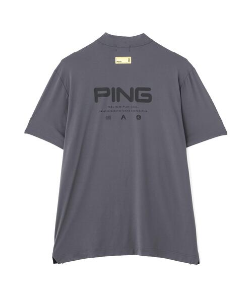 PING(ピン)の「【PING APPAREL】ナイロンサッカー半袖ハイネックシャツ <GOLD> (MENS)(Tシャツ/カットソー・メンズ・ブラック/ホワイト/グレー・L/M/LL/S/LL1)」の21枚目の写真