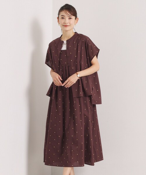 ITS'DEMO(イッツデモ)の「ラメドット刺繍キャミワンピース(ワンピース・レディース・ブルー/ブラック/ブラウン系その他・00)」の20枚目の写真