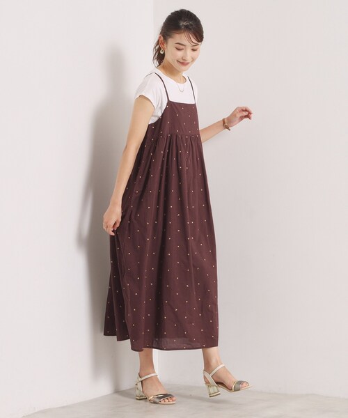 ITS'DEMO(イッツデモ)の「ラメドット刺繍キャミワンピース(ワンピース・レディース・ブルー/ブラック/ブラウン系その他・00)」の16枚目の写真