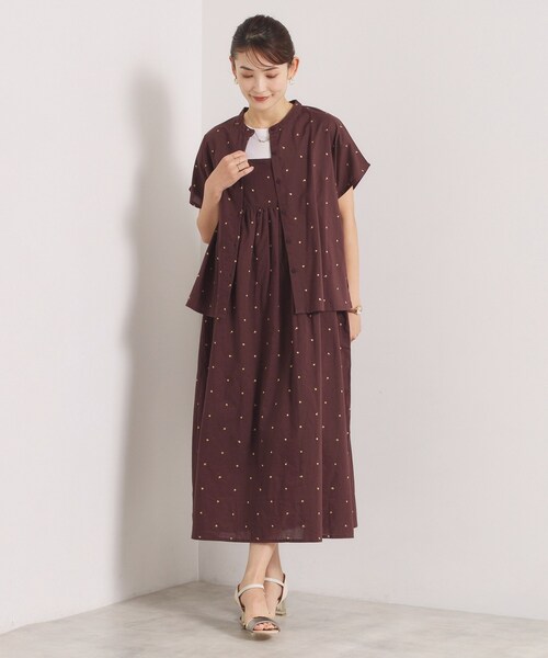 ITS'DEMO(イッツデモ)の「ラメドット刺繍キャミワンピース(ワンピース・レディース・ブルー/ブラック/ブラウン系その他・00)」の17枚目の写真