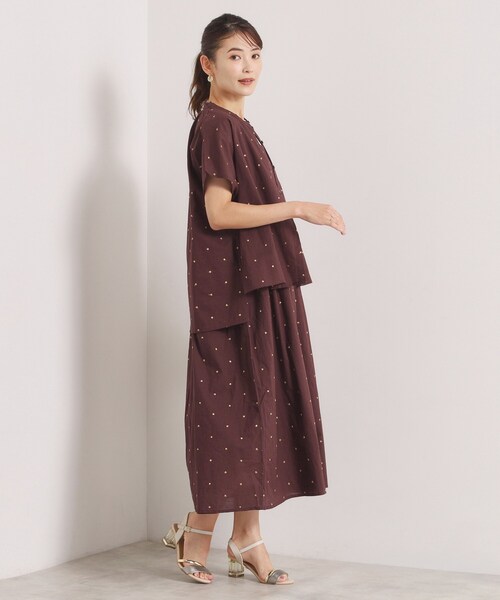 ITS'DEMO(イッツデモ)の「ラメドット刺繍キャミワンピース(ワンピース・レディース・ブルー/ブラック/ブラウン系その他・00)」の18枚目の写真