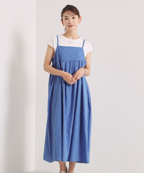 ITS'DEMO(イッツデモ)の「ラメドット刺繍キャミワンピース(ワンピース・レディース・ブルー/ブラック/ブラウン系その他・00)」の10枚目の写真