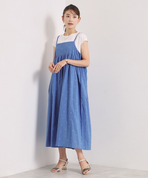 ITS'DEMO(イッツデモ)の「ラメドット刺繍キャミワンピース(ワンピース・レディース・ブルー/ブラック/ブラウン系その他・00)」の11枚目の写真