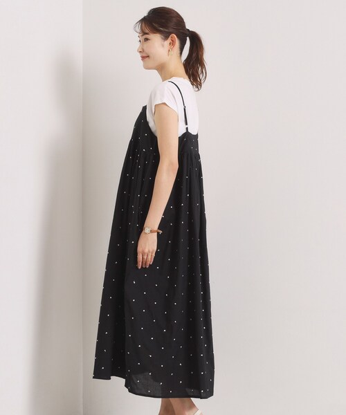 ITS'DEMO(イッツデモ)の「ラメドット刺繍キャミワンピース(ワンピース・レディース・ブルー/ブラック/ブラウン系その他・00)」の15枚目の写真