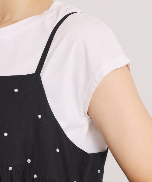 ITS'DEMO(イッツデモ)の「ラメドット刺繍キャミワンピース(ワンピース・レディース・ブルー/ブラック/ブラウン系その他・00)」の7枚目の写真
