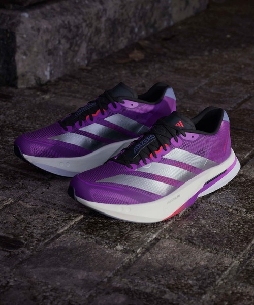 adidas(アディダス)の「アディゼロ ボストン 13 / Adizero Boston 13 / アディダス adidas(スニーカー・メンズ・パープル・22.0cm/22.5cm/23.0cm/23.5cm/24.0cm/24.5cm/25.0cm/25.5cm/26.0cm/26.5cm/27.0cm/27.5cm/28.0cm/28.5cm/29.0cm)」の1枚目の写真