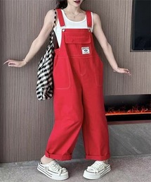 ワイドストレートデニムオーバーオール