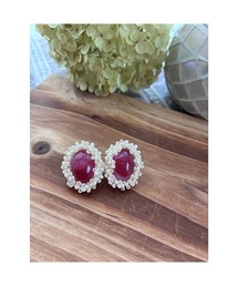 【himemayu】ビーズ刺繍ピアス(MA)