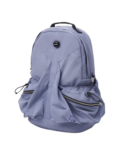 OFFWINTER(オフウィンター)の「【OFFWINTER】雨や汚れに強いコットン ロケットバックパック / リュック 大容量 / PC収納可 16インチ(スペースシリーズ)(バックパック/リュック・メンズ・ダークグリーン/ラベンダー・LARGE)」の6枚目の写真