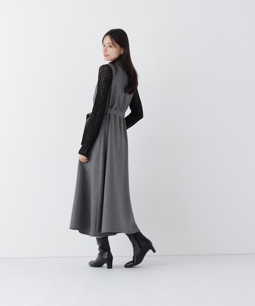 NATURAL BEAUTY BASIC(ナチュラルビューティーベーシック)の「トレンチジャンスカ(ワンピース・レディース・ブラック系その他2/ブラウン・X-SMALL/SMALL/MEDIUM/LARGE)」の17枚目の写真