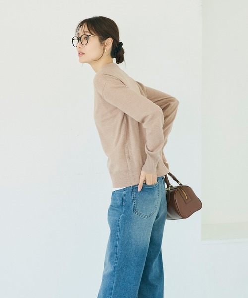 coca(coca)(コカ)の「リッチニットクルーネックプルオーバー(ニット/セーター・レディース・グレー/ベージュ/ブラック・L/S/M)」の7枚目の写真