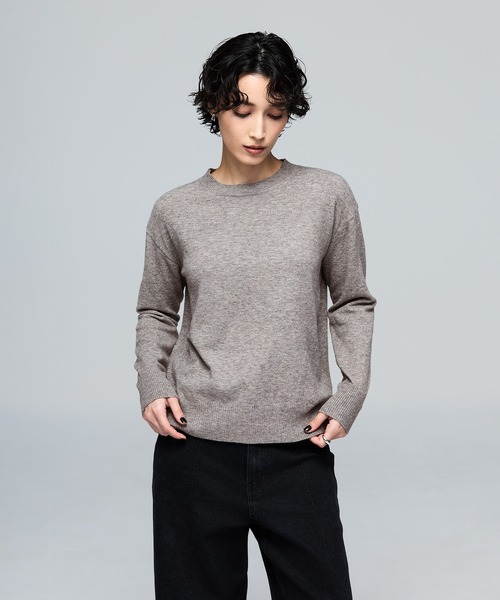 coca(coca)(コカ)の「リッチニットクルーネックプルオーバー(ニット/セーター・レディース・グレー/ベージュ/ブラック・L/S/M)」の11枚目の写真