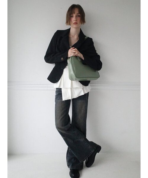 FILLINTHEBLANK(フィルインザブランク)の「Trapezoid Shoulder Bag (mint)(ショルダーバッグ・レディース・その他・FREE)」の4枚目の写真