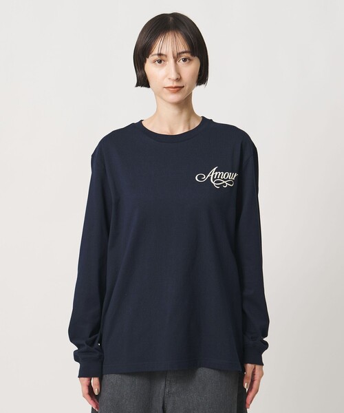 NOMADIS(ノマディス)の「【別注】<NOMADIS>AMOUR/H ロングスリーブ Tシャツ(Tシャツ/カットソー・レディース・ネイビー・FREE)」の15枚目の写真