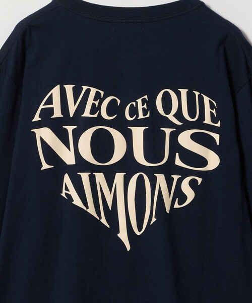 NOMADIS(ノマディス)の「【別注】<NOMADIS>AMOUR/H ロングスリーブ Tシャツ(Tシャツ/カットソー・レディース・ネイビー・FREE)」の7枚目の写真