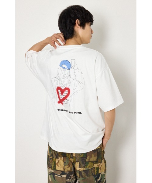 RODEO CROWNS WIDE BOWL（ロデオクラウンズワイドボウル）の「フィットガールTシャツ（Tシャツ/カットソー・メンズ・スモークグレー/ミント/オフホワイト・MEDIUM/LARGE）」の4枚目の写真